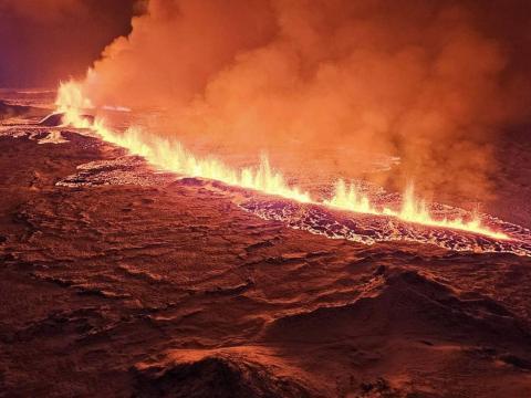 Gossprungan við Sundhnúkagíga 18.12.2023
